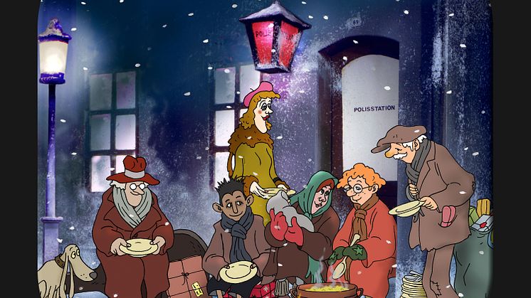 Per Åhlin gör omslaget till Mimikrys Jullåt!