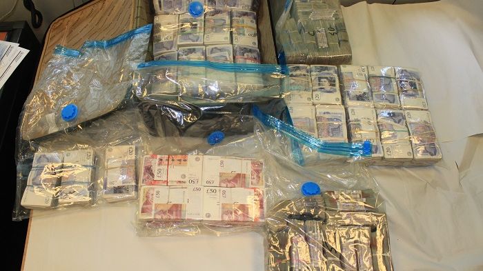 £1.5m cash seized and 13 arrested on suspicion of money laundering