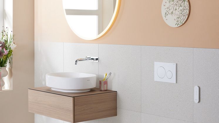 2024_Geberit AquaClean Alba_Urban_Remote control_Sigma20_VariForm_Option_light on_side_Original