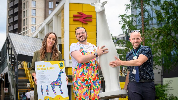 The Croydon Stands Tall art trail will see a herd of giraffes unleashed on Croydon's streets for 10 weeks. More images below. 