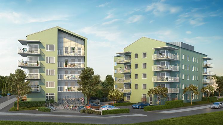 Visualisering av HSB brf Blomstra