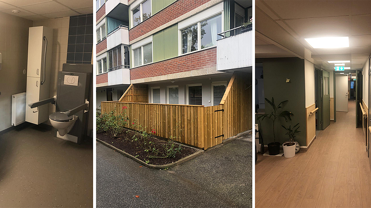 Åtta nya lägenheter står nu klara på Mogårdsvägen i Vårby gård.