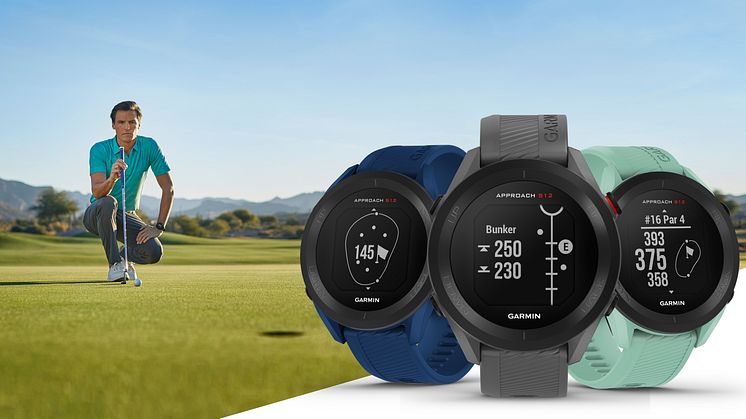 Frischer Look auf dem Golfplatz: Garmin Approach S12 Golfuhr kommt 2022 in drei neuen Farben