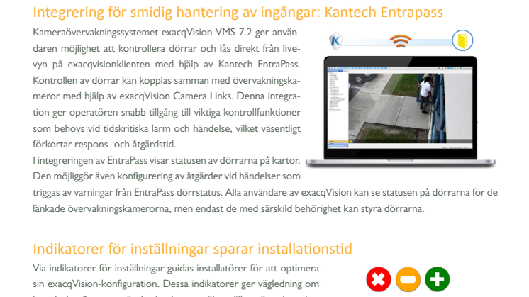 Kameraövervakning: Ny funktionalitet i exacqVision VMS 7.2