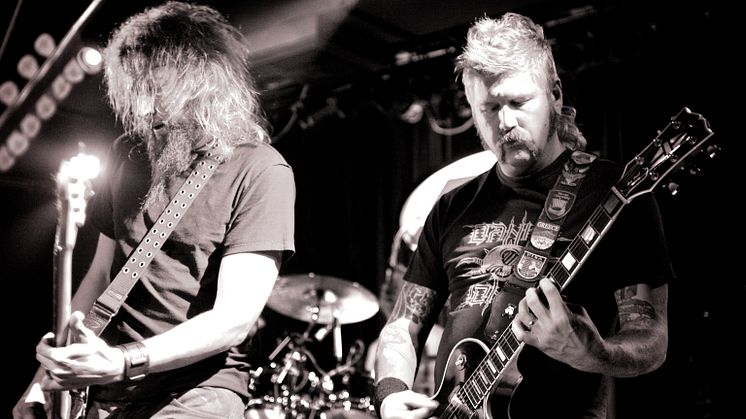 Mastodon Sverige- och albumaktuella. Nya albumet “The Hunter” släpps senare i år och bandet spelar på Sonisphere i Stockholm den 9 juli. 