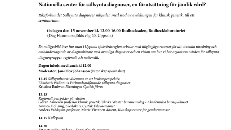 Program seminarium 2011-11-15