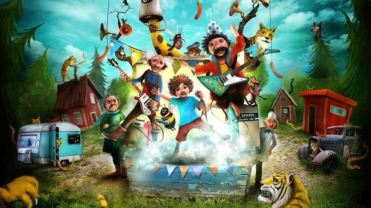 Premiär för Teater Västernorrlands föreställning Loranga, Masarin och Dartanjang 2:a mars. Illustration: Alexander Jansson