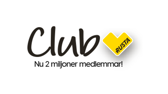 Två miljoner är nu medlemmar i Rustas kundklubb