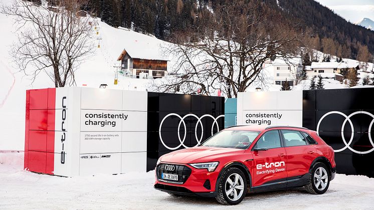 Audi leverer CO2-neutral mobilitet og opladningsløsninger til World Economic Forum i Davos