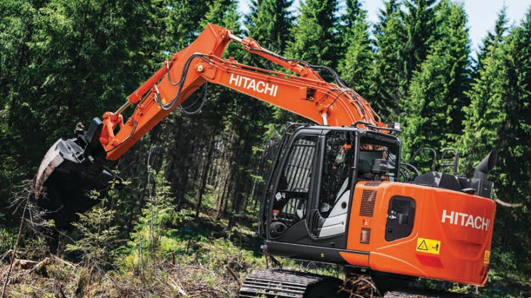 Broschyr_Delvator_Hitachi_ZX135USL-6 Forestry excavator