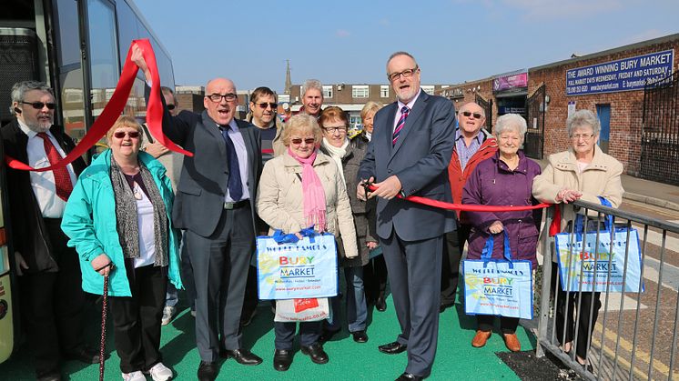 Coach boost for visitors to Bury Market