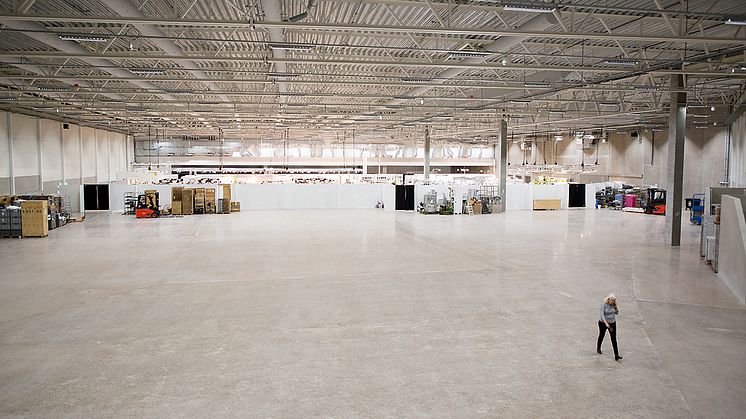 Vy över mässhallen, Åbymässan