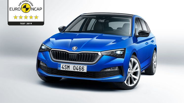 ŠKODA SCALA opnår 5 stjerner hos Euro NCAP