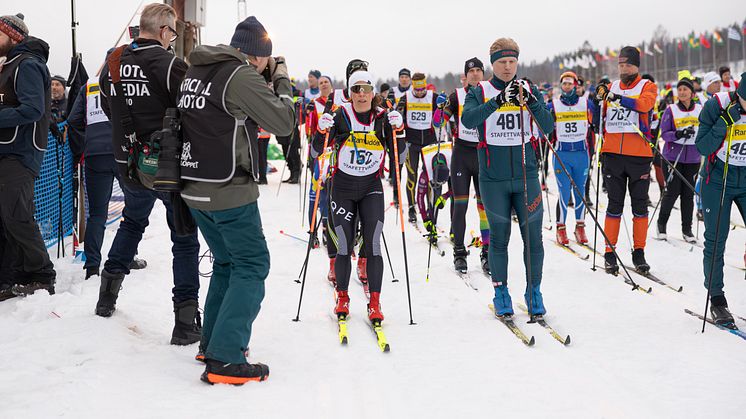 stafettvasan starten Charlotte Kalla