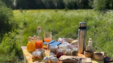 Glamping i dalarna frukost