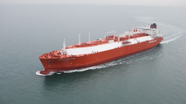 LNG Carrier Ribera Del Duero Knutsen pictured. Credit Knutsen.