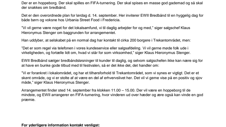 Mød EWII hos Urbania Street Food 