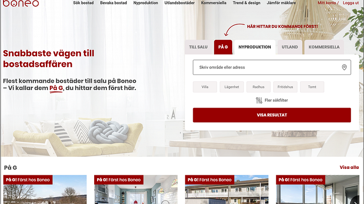 Nyproduktion på Boneo.se