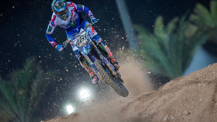 第2ヒートを3位、総合5位となった#461 ロマン・フェーブルとYZ450FM