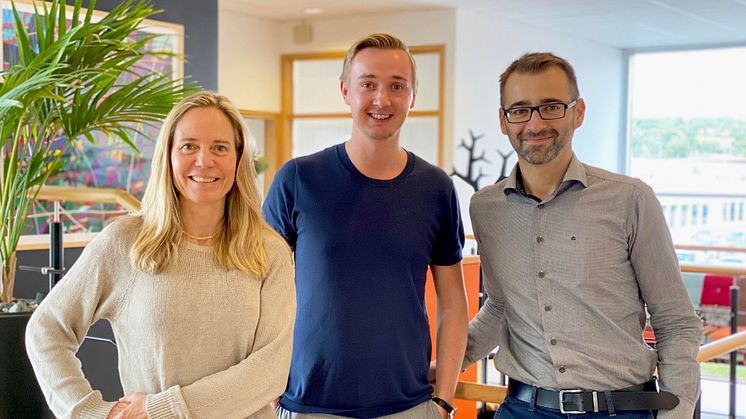 Från vänster: Anna Langenius, Investment Manager Yuncture, Christoffer Rydhede VD Yuncture, Amer Catic VD Yolean