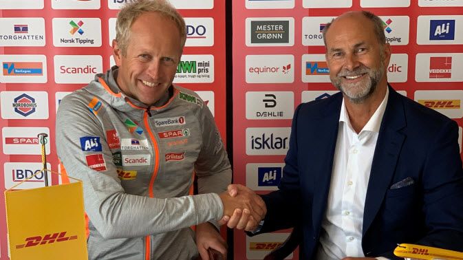 Fr.v. Espen Bjervig, Langrennssjef Norges Skiforbund, Terje Aarbog, Administrerende direktør, DHL Express (Norway) AS