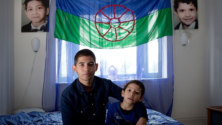 Muri Romani Familja. Foto på Dusan och hans lillebror.