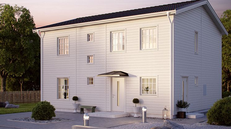 Nyproducerat hus med modern uppvärmning förbrukar 80 procent mindre energi jämfört med 1980 enligt unik jämförelse