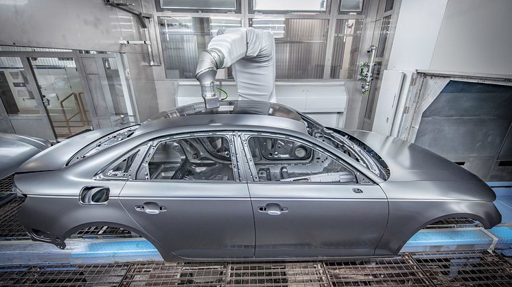 Audi indfører ny, miljøvenlig lakeringsteknologi i serieproduktion