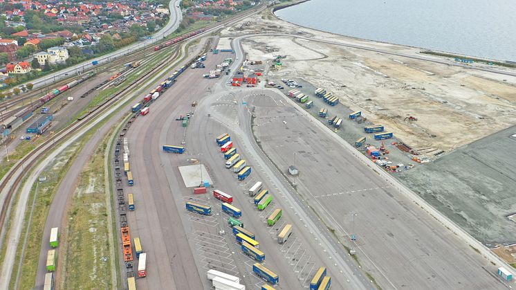 Intermodal terminal i Trelleborgs Hamn