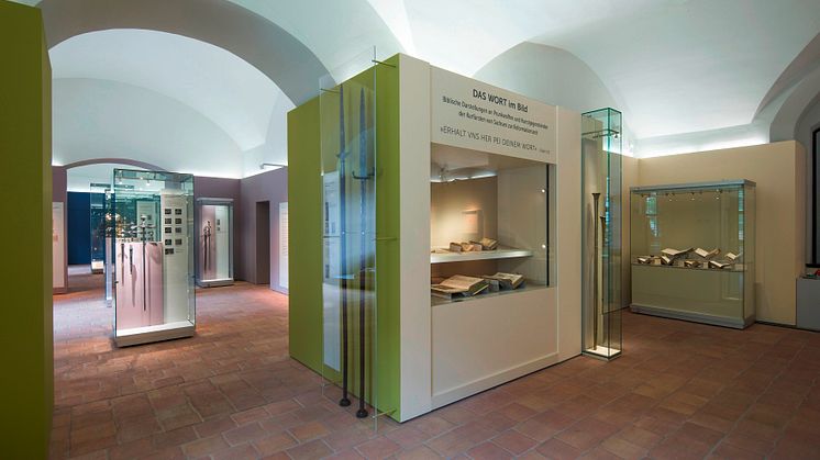 Ausstellungsansicht "DAS WORT im Bild"