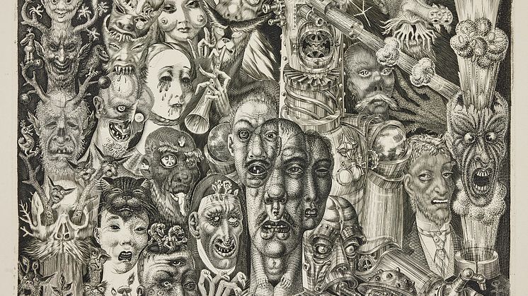 "Hell (Pörgu/L'enfer)" av Eduard Wiiralt