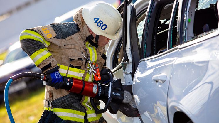 Volvo Cars kollisionstest redningsarbejde