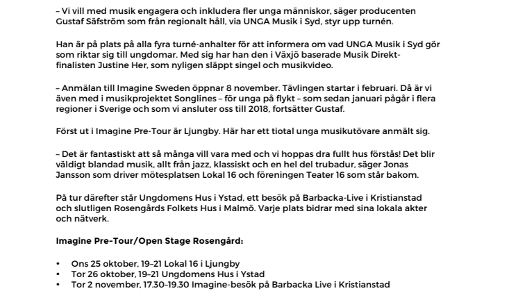 Plats på scen för unga! 