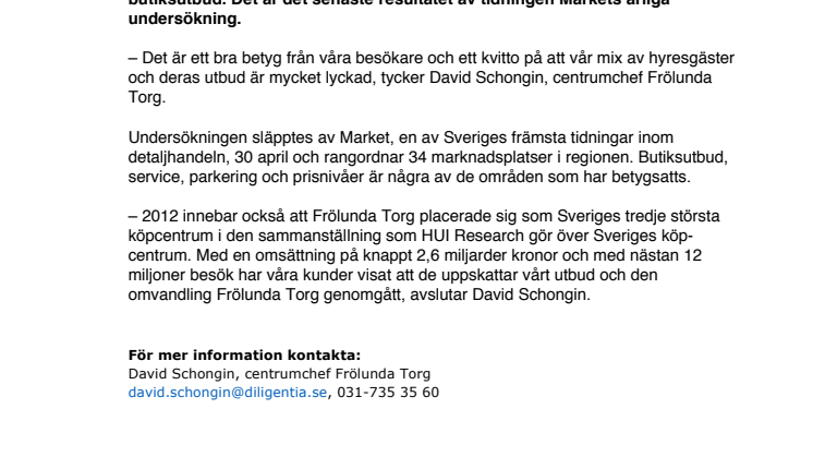 Nya Frölunda Torg – bäst butiksutbud i Göteborg!