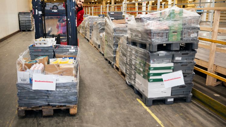 Rekordstor donation till Matmissionen.