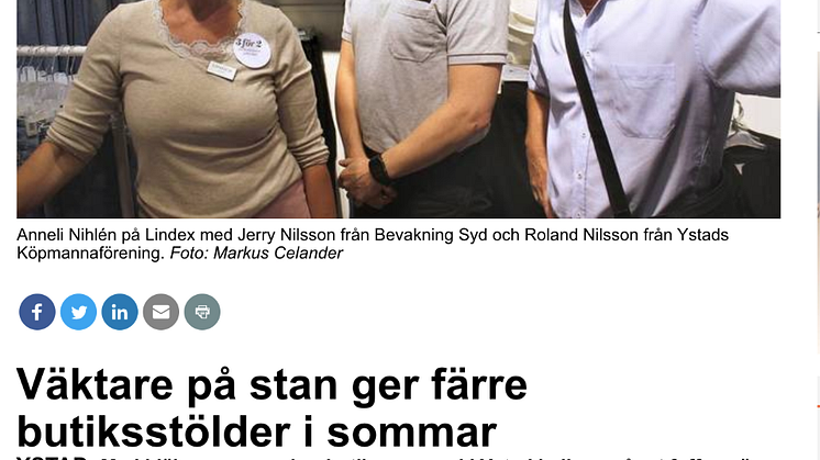 CoYards hjälper butikspersonalen i Ystad