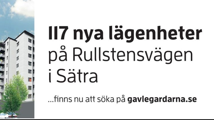 117 nybyggda lägenheter att hyra i Sätra