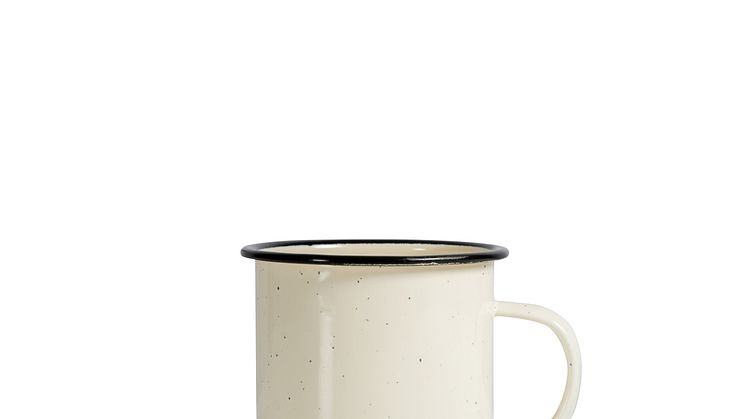 Doris enamel mug, beige - Sagaform SS22 - 5018175