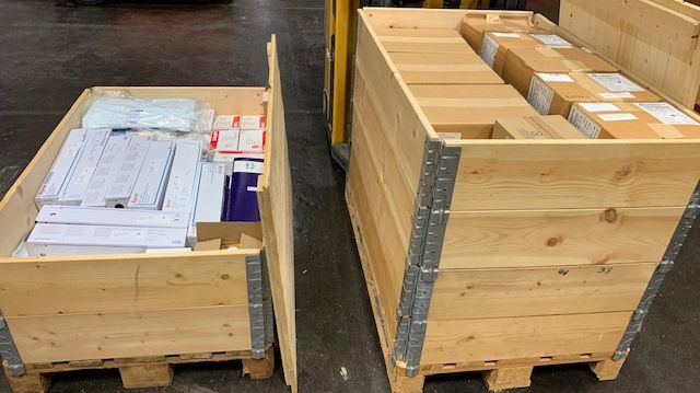 Svensk hjälpsändning av sjukvårdsmateriel till Libanon