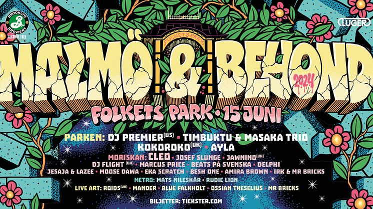Malmö & Beyond återvänder till Folkets Park i Malmö i sommar!