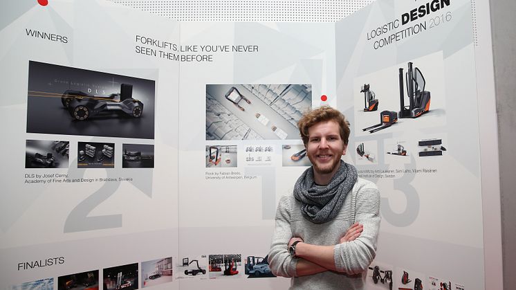 Vinnaren Fabian Breës  från Antwerpens universitet