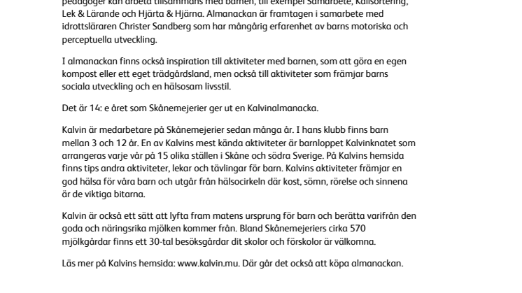 Nya Kalvinalmanackan – Du, jag och vi!