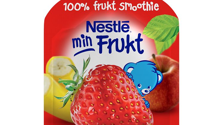 Nestlé min Frukt Eple, Jordbær & Banan - Fra 6 måneder
