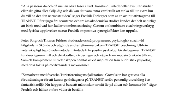 INTENSIV COACHNING I STILLSAM NATUR