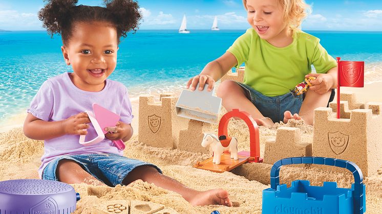 Kreativspiel im Sand mit PLAYMOBIL 1.2.3