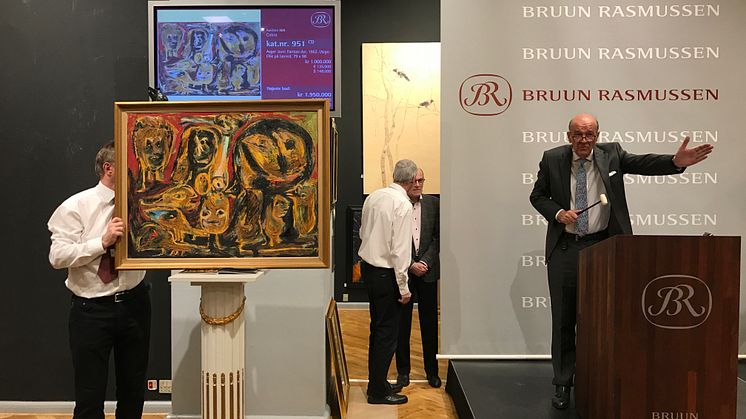 Jesper Bruun Rasmussen sælger Asger Jorns maleri for 1,95 mio. kr.