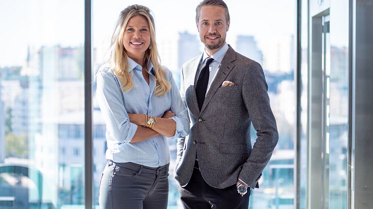 Caroline Svedbom tillsammans med Henrik Berghult på Clarion Hotel Sign