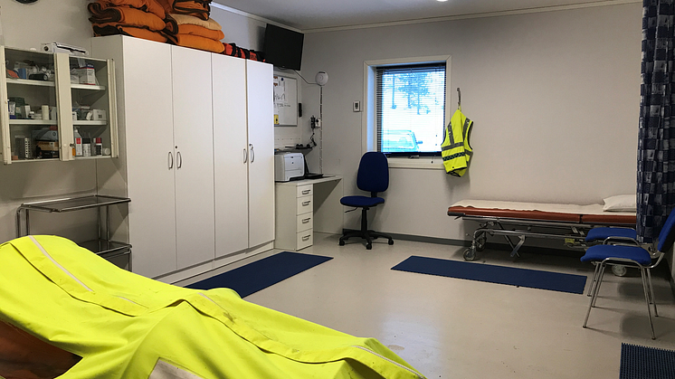 Så här ser backläkarmottagningen i Orsa Grönklitt ut. 