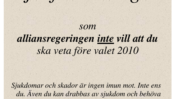 Sjuka vägrar tystna!