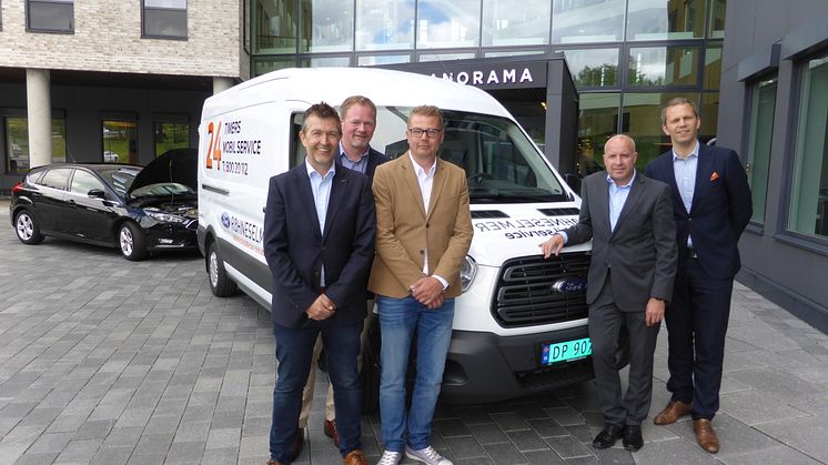 Nå kan verkstedet komme til deg!  Har din bedrift Ford-kjøretøy, kan du nå få utført service der bilen befinner seg!
